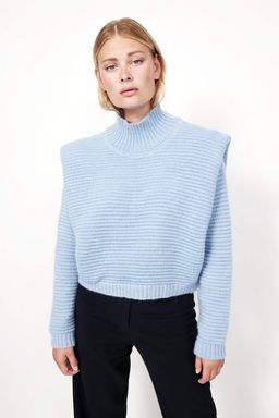 Circle Supply sustainable fashion recycled knit blue