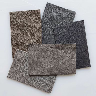 Grey leather