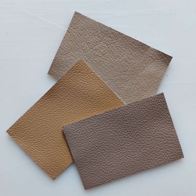 Beige leather